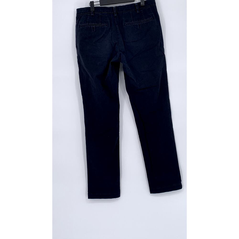 UNIQLO Men's Navy Blue Regular-Fit Straight-Leg Chino Pants SZ 32X34 - Picture 2 of 9